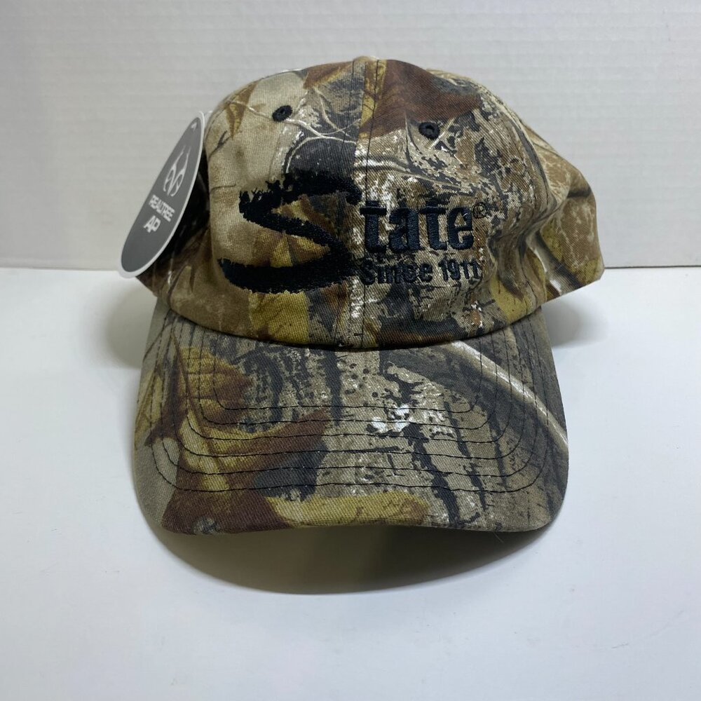NWT State Realtree Camo Strap Back Hat Made by Cap America